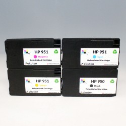 HP 950, 951 Regular Refurbished 4 Color Cartridges Pack
