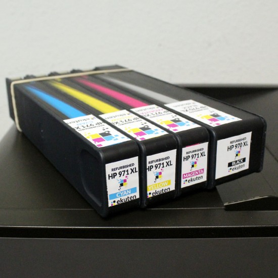 HP 970XL, 971XL Refurbished Cartridges 4 Color Set
