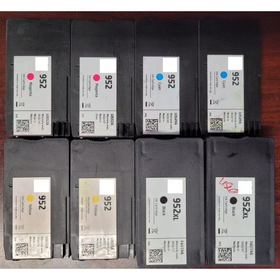 2 sets of refilled ink cartridge for HP 952