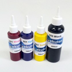 ekuten 500ml Refill Ink for HP 950 950XL 951 951XL Cartridges and CISS - Pigment ink