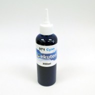 Refill 200ml Pigment Ink for HP 971 Cyan Cartridges and CISS - HP Officejet Pro X451dn, 451dw, 476dn, 476dw